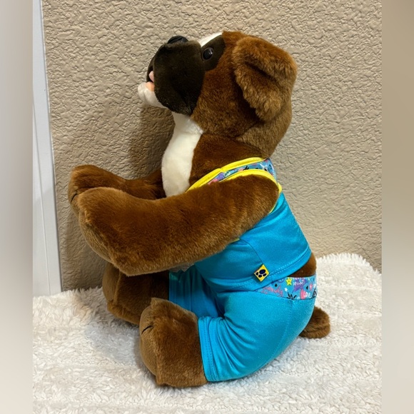 Build A Bear Boxer Dog in Gym outfit 15” - Picture 1 of 6